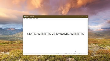 Static VS Dynamic Websites (English) | What are Static Websites? | What are Dynamic Websites?