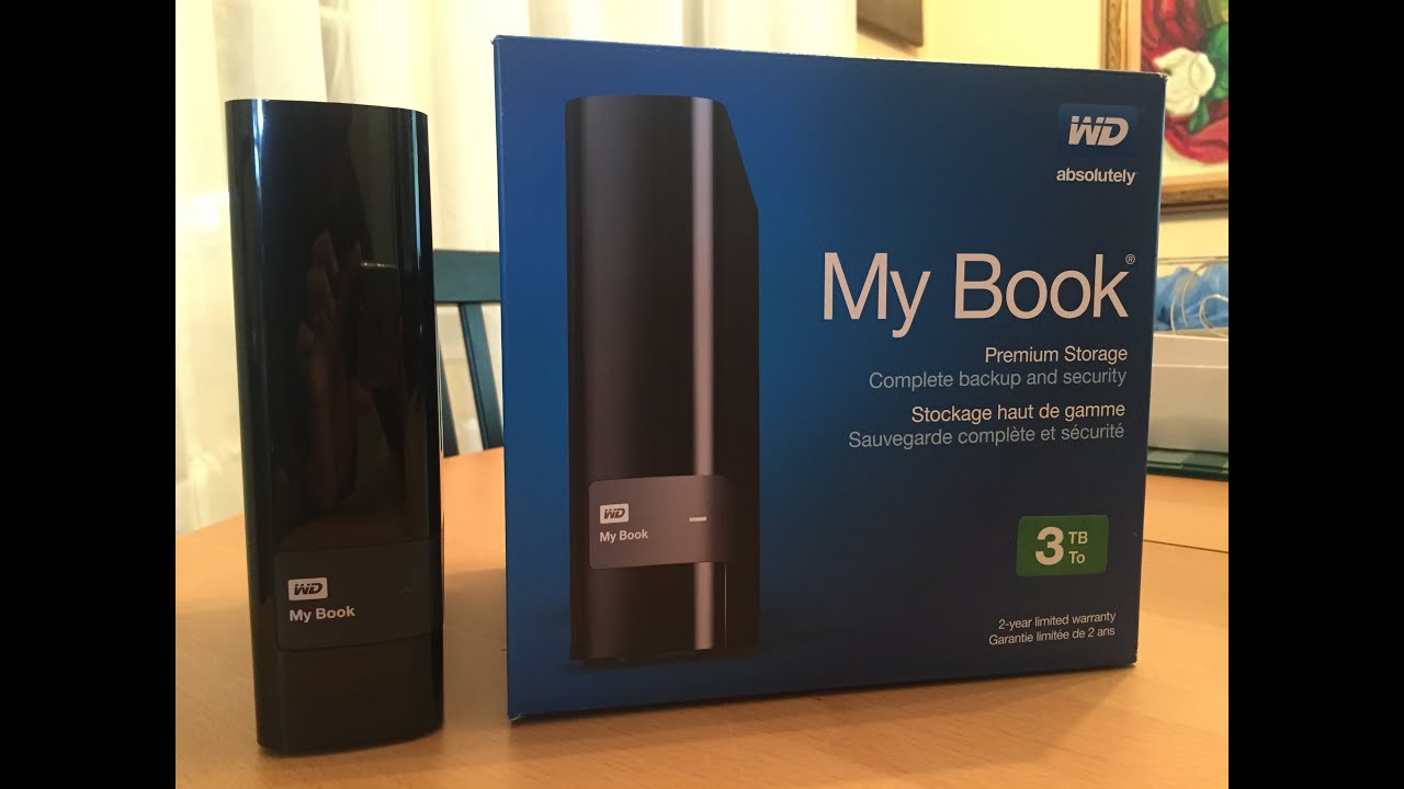 Western Digital My Book 3tb External Drive Unboxing Youtube