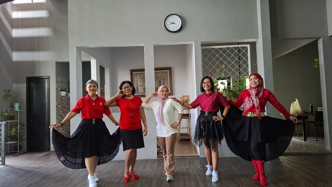 FUNKY HIGH HORSE - BEGINNER - Choreo: Trude Dalene [demo by Laras Line Dance]