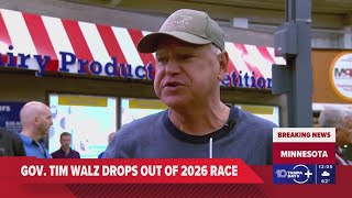 Walz, Democrats' 2024 VP pick, drops bid for third term as Minnesota governor