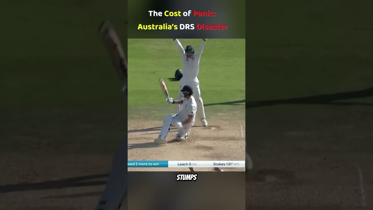 Australia's desperate DRS decision led to England's victory | #cricket