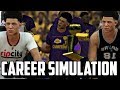 SIMULATING LONZO BALL'S CAREER IN NBA2K17!!(2017-2034) LAVAR WAS WRONG!?!