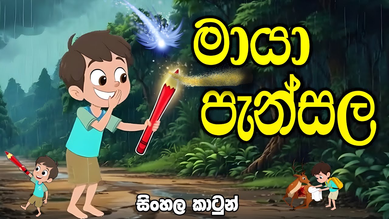 මායා පැන්සල  - Sinhala cartoon | sinhala lama kathandara #sinhalacartoon #lamakathandara