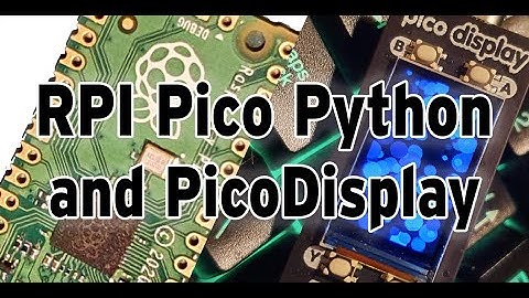 First MicroPython demos with PicoDisplay on the new Raspberry Pi Pico