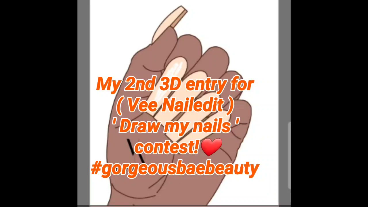 VeeNailedit- ' Subscribers Draw my Nails Contest' - Part 2 - gorgeousbaebeauty