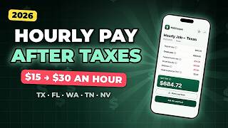 Hourly Pay After Taxes 2026: $15–$30/hr Take-Home (TX, FL, WA)