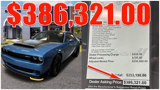 Is a 2023 Dodge Demon 170 worth $368,321? Dodge Dealership Markup is $250k...