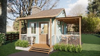 Cozy Cabin Tiny House Design | Rustic Charm Meets Modern Living