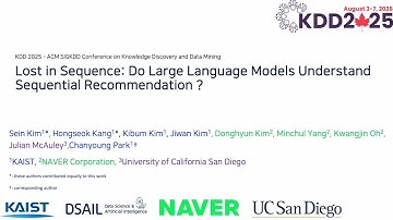 KDD 2025 - Lost in Sequence: Do Large Language Models Understand Sequential Recommendation?