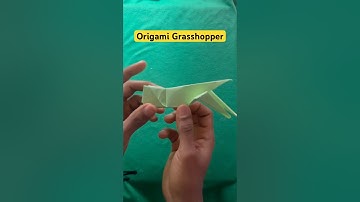 This Paper Grasshopper Jumps Like It’s ALIVE! 🦗😲
