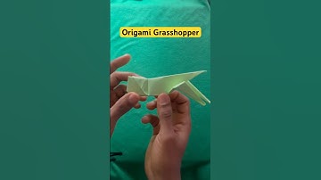 This Paper Grasshopper Jumps Like It’s ALIVE! 🦗😲