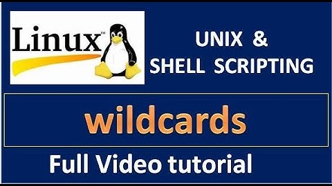 Linux wildcards