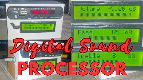 PT2313 Digital Sound processor Bass Treble Controlled by IR remote or Rotery Switch