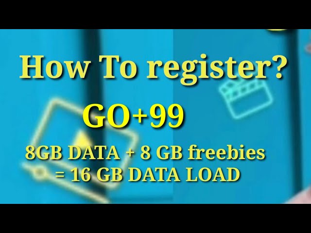 How to Register an Account at Go99 in Under 2 Minutes How To Register Go+99 16gb data | GOPLUS99 8gb for all sites & 8 gb freebies YouTube, Netflix etc - YouTube