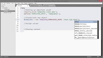 PHP: Template System