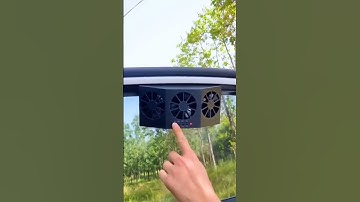 Thumbnail of Product Link in Comments ▶️  Auto Solar Ventilating Fan for Car