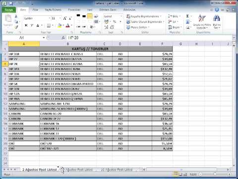 Video: Excel'de Bir Tablo Nasıl Kopyalanır