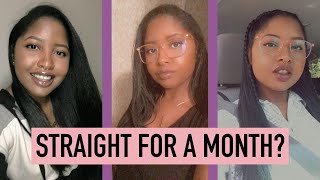 NO HEAT DAMAGE 🔥 KEEP NATURAL HAIR STRAIGHT FOR A MONTH