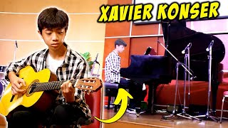 XAVIER PERTAMA KALI TAMPIL MAIN PIANO & GITAR DI PANGGUNG KONSER !! Vlog CnX Adventurers