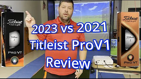 NEW 2023 Titleist ProV1 Golf Ball vs the 2021 ProV1.... See what the data says about these 2!