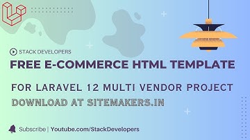 Download Free Multi-Vendor E-commerce Template for Laravel 12 Project | Free Ecommerce HTML Template