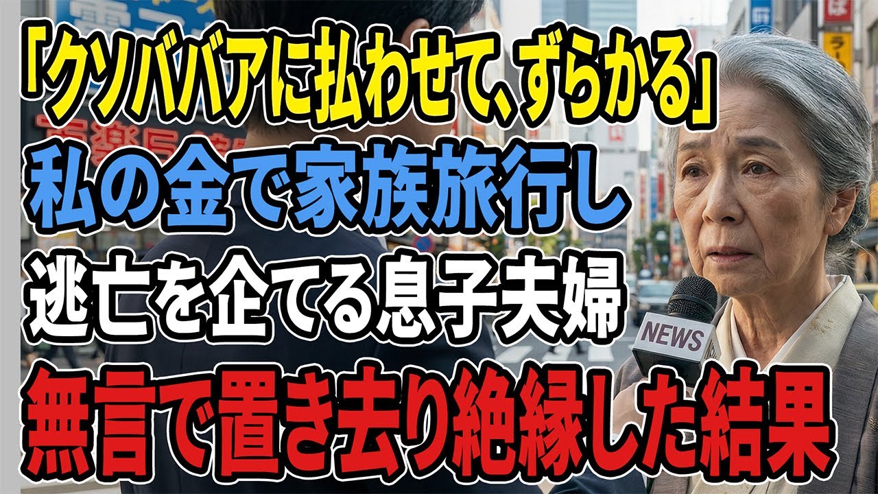 【現実の話】「退職祝いの温泉旅行」が嘘だと知った夜。息子夫婦は先に逃げ、私は静かにチェックアウトしました。#シニア #老後 #70代 #実話