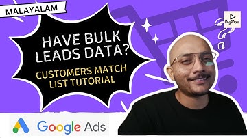 Customer Match Lists In Google Ads 2025 | Step by Step Guide | Google ads Malayalam Tutorial