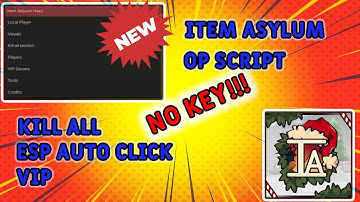 [NEW NO KEY] Item Asylum OP Script (AUTO KILL, AUTO CLICK, VIP & MORE) PASTEBIN