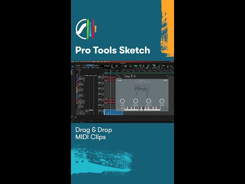 New in Pro Tools Sketch — Drag & drop MIDI clips ▶️ youtu.be/UeCl1cr3vLo