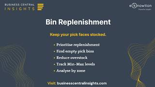 Bin Replenishment Tutorial | Warehouse Insights | Business Central + Power BI