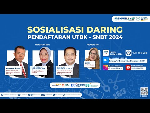 SOSIALISASI DARING PENDAFTARAN UTBK-SNBT 2024