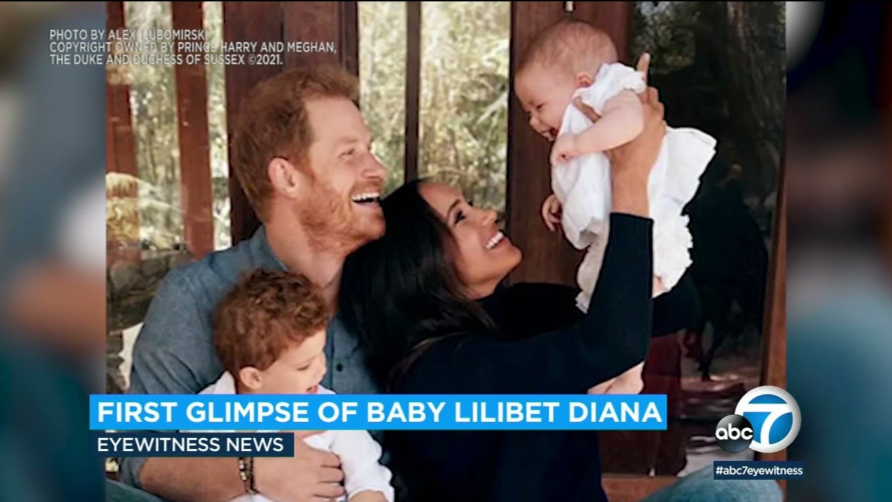 Harry and Meghan share first picture of daughter Lilibet in holiday card l ABC7