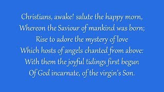 Christians, Awake! Salute the Happy Morn (Metropolitan Tabernacle)