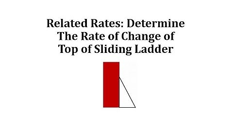 Related Rates: Determine The Rate of Change of Top of Sliding Ladder