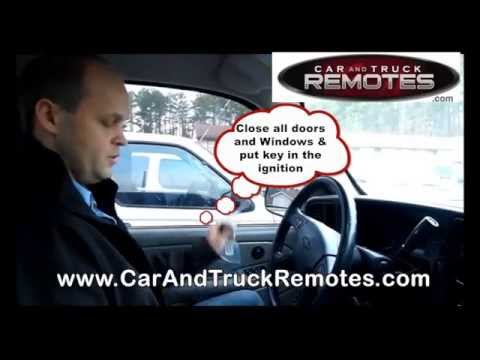 GMC Jimmy Truck Replacement Remote Programming 1998 2004