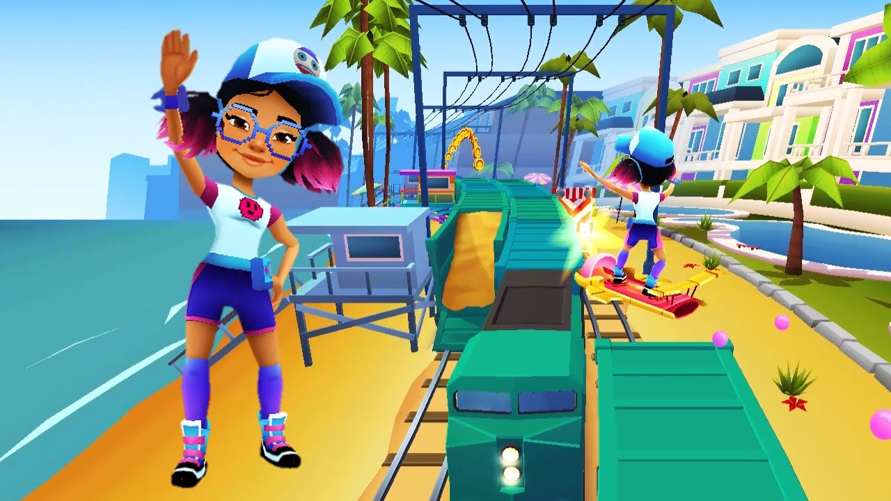 Jeny Pixel Outfit Và Ván Trượt Sunset - Subway Surfers Venice