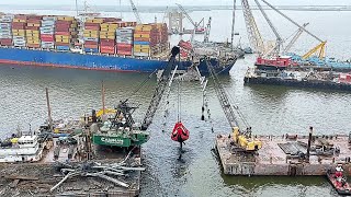 Bridge Debris Removal and Salvage: MV Dali Ship After Bridge Explosion