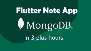 Flutter Note App with MongoDb in 3 plus Hours | Full Stack Flutter Dev MEFN | 2023 | URDU