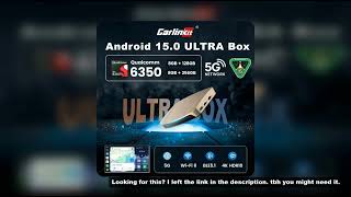 Ultra Box 8GB+128GB 5G NetAndroid 15.0 SM6350 Ai Box CarPlay Wireless Android Auto Wireless Adapter