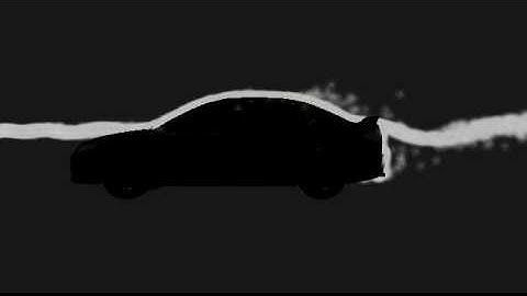 Another Wind tunnel test using blender particle system