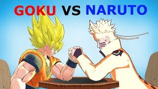 Goku V.S. Naruto - Cartoon Arm Wrestling Episode 3 [Animation]