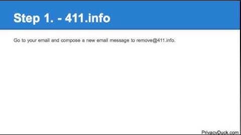 How to Delete Your Personal Information from 411.info