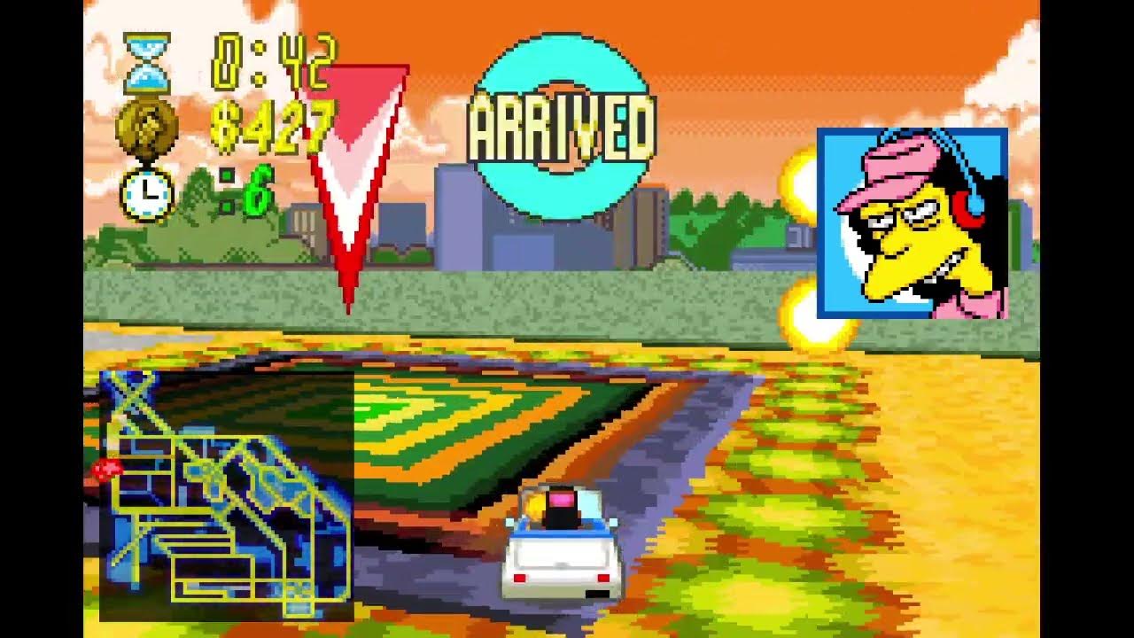 The Simpsons Road Rage (GBA) Downtown YouTube