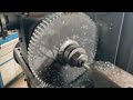 Big gear cutting with the milling machine