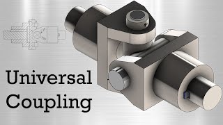 3D Part Modeling and Assembly of Universal Coupling in Solidworks