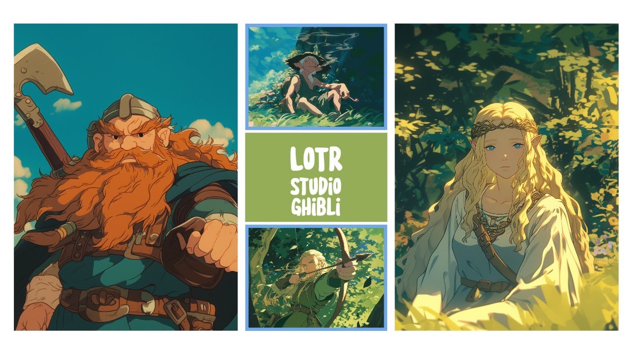Lord of the Rings as a Studio Ghibli film - YouTube