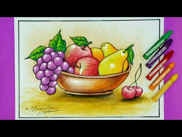 Cara Melukis Buah Buahan - Cara Melukis Buah Buahan San Kalop / Salad