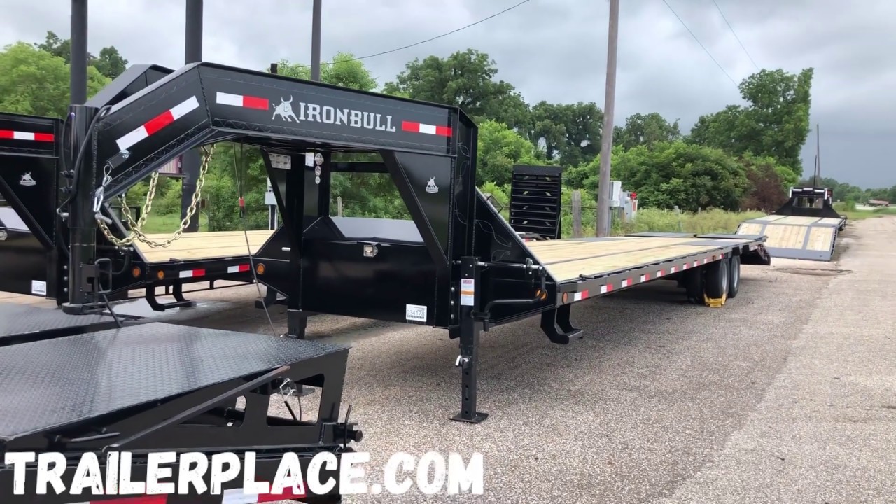 TRAILERPLACE 2019 IRON BULL 102X40 LO PRO FLATBED YouTube