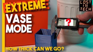 EXTREME Vase Mode, Cura and Prusaslicer. What's the limit? 3D Printing Vase mode tests on Ender 3