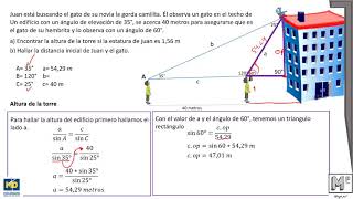 POMPEYO - 10° - MATEMÁTICAS - LEY DEL SENO Y COSENO - PROBLEMAS